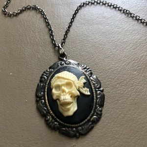 Mini Cameo Skull Pirate Necklace
